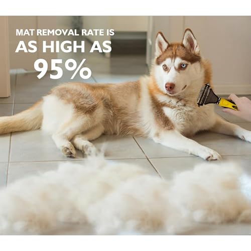 Pet Republique Matt Splitters Tool – Effective Mat Remover and De-matting Comb for Long-Haired Dogs, Cats, Rabbits – Regul...
