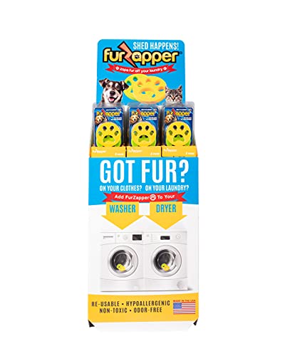 FurZapper Pet Hair Remover for Laundry, 2 Pack - Reusable Dog & Cat Hair Remover Tool As Seen on Shark Tank - Removes Pet ...