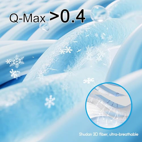 XinChangShangMao Dog Cooling Mat, Q-Max>0.4 Pet Dog Self Cool Pad, Ice Silk Washable Summer Cooled Mat for Dogs Cats, Kenn...