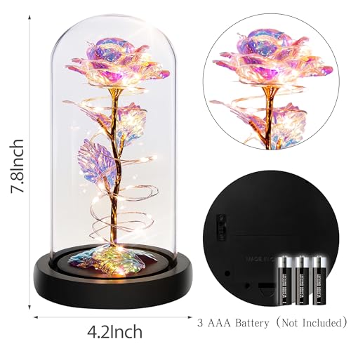 Childom Mothers Day Mom Gifts for Mom,Birthday Gifts for Women Moms Grandma,Flowers for Delivery Prime,Colorful Light Up R...
