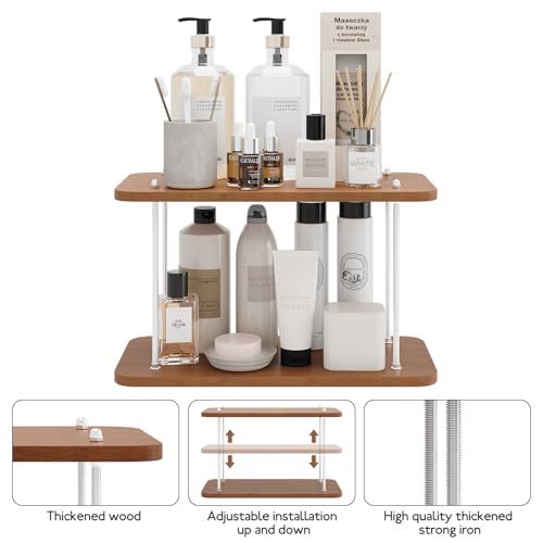 UJQSUN Bathroom Counter Organizer,Bathroom Shelf Organizers & Sink Organizer,Vanity Organizers,Storage Skincare,Makeup,Per...