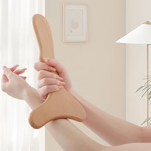 Komogir 3-in-1 Wood Therapy Massage Tools Lymphatic Drainage Massager Wooden Massager for Maderoterapia,Anti-Cellulite, Bo...