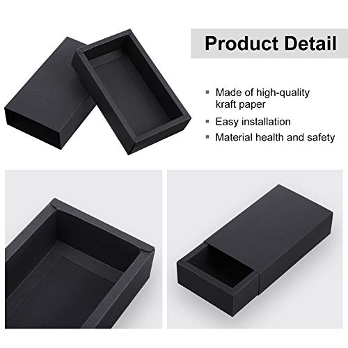 Zonon 30 Pieces Kraft Paper Drawer Box, Mini Crafts Cardboard Gift Boxes for Business and Soap Jewelry Candy Wedding Party...
