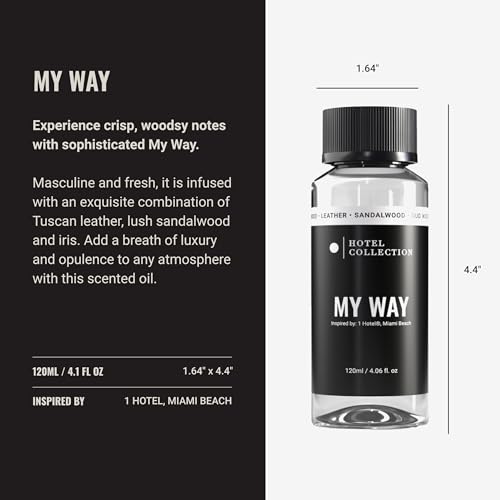 Hotel Collection Diffuser Oil - My Way - Aromatherapy Essential Fragrance Oil - Sandalwood, Warm Virginia Cedar & Beautifu...