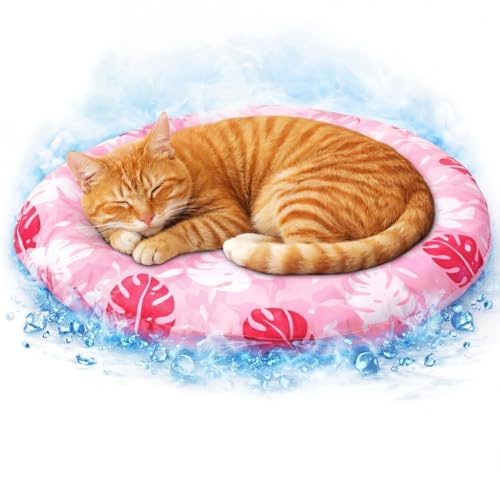 Drydiet Pet Cooling Mat for Cats & Small Dogs, 20'' Self Cooling Pad with Gel, Waterproof & Scratch-Resistant, No Water or...