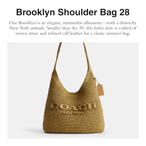 COACH Brooklyn Shoulder Bag 28 in Straw