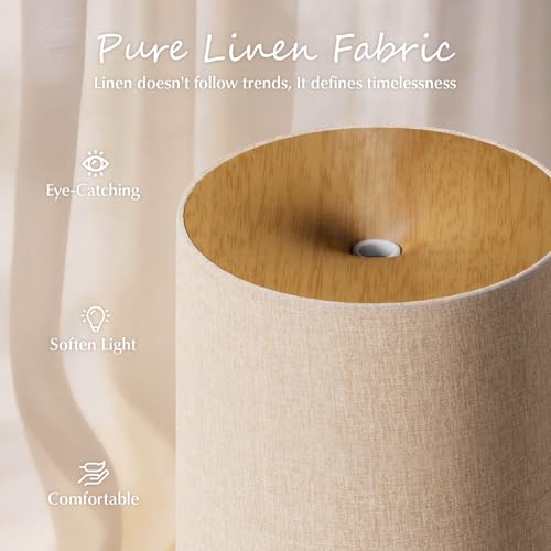 ARVIDSSON Essential Oil Diffuser with Fabric Cover, 100ml Aromatherapy Diffuser for Home, Ultrasonic Diffuser with Night L...