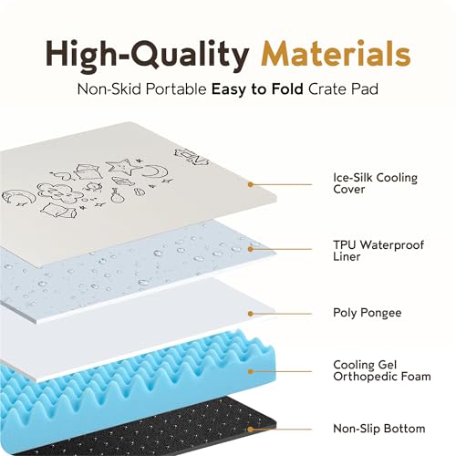 Nona Pelona Self Cooling Pet Mat – Cooling Pad for Cats and Small Dogs – No Gel, No Water, Removable Washable Cover, Anti-...