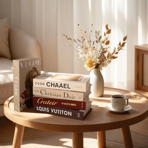 5 PCS Decorative Books for Home Decor, Beauty Fake Books for Decoration, Coffee Table Decor, Aesthetic Shelf & Bookshelf, ...