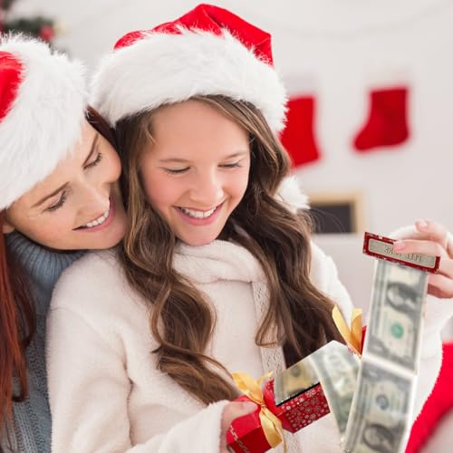 Yiishuiil Christmas Surprise Money Pull Pouch, 2PCS DIY Christmas Money Holders for Cash Cash Gift Pouch for Gift Birthday