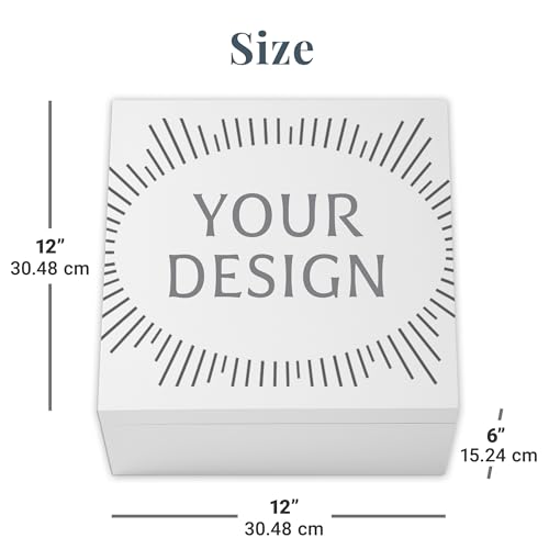 Let's Make Memories Personalized Keepsake Box for Newborn - Memento Storage - Memories Box - Baby Shower - Nursery Decor -...