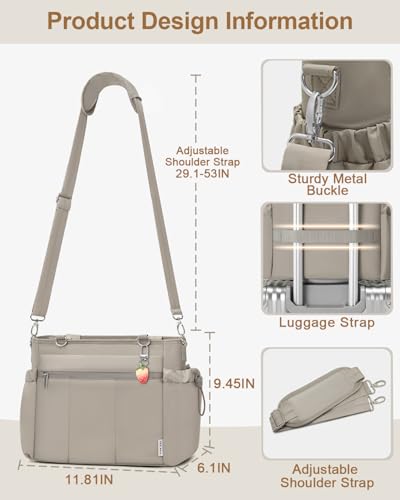 Lunch Box for Women Lunch Bag Tote - Soft Lightweight Large Lunchbox - Insulated Cooler Bag with Adjustable Shoulder Strap...