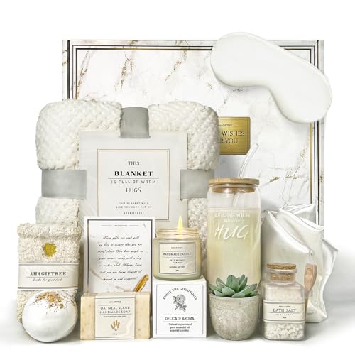 AHAGIFTREE Mother's Day Care Package for Women,12PC Get Well Gifts for Women After Surgery,Birthday,Get Well Soon,Grief,Sy...