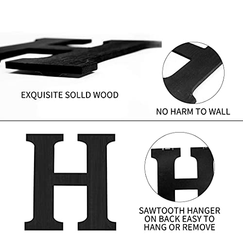 Pinkpum Wood Home Sign with Artificial Eucalyptus Wreath for O, Hanging Farmhouse Wall House Decor Wood Letters for Wall A...