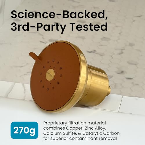 AquaTru Shower - Advanced Shower Filter Removes Impurities from Hard Water to Support Healthy Skin, Scalp, Hair, Reduce Br...