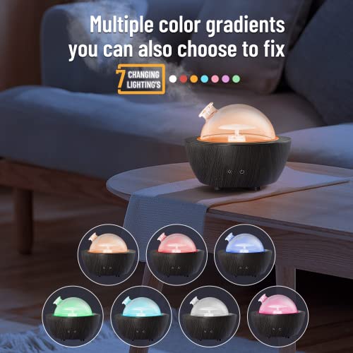 Glass Essential Oil Diffusers ，280ml Aromatherapy Diffuser for Essential Oils Large Room， BPA-Free Cool Mist Humidifier wi...