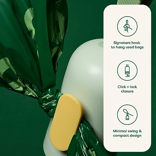 Earth Rated Dog Poop Bag Holder, Durable and Guaranteed Leakproof, Unscented, Dispenser with Starter Roll