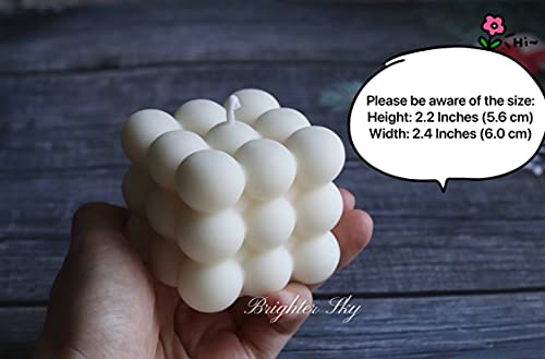 Brighter Sky Bubble Candle with Holder, Natural Premium Soy Wax, Lavender Essential Oil, Aesthetic Candles, Candle Décor, ...