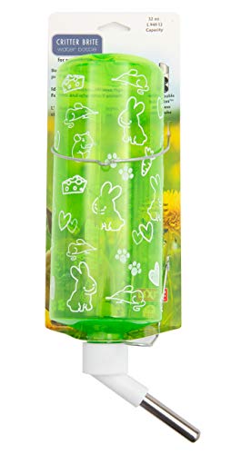 Lixit® Critter Bright Water Bottles for Hamsters, Rabbits, Chinchillas, Ferrets, Guinea Pigs and Other Small Animals - Mad...