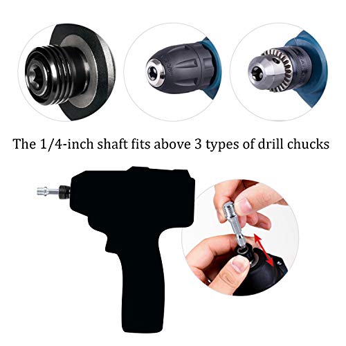 Kichwit 4 Inch Drill Power Brush Tile Scrubber Scouring Pads Cleaning Kit, Includes Attachment, Heavy Duty Household Clean...