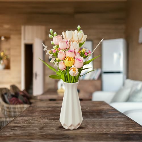 EWED Tulip Rose Flowers Building Sets, Gift for Mothers Day, Flower Bouquet Compatible with Lego Flowers Botanical Collect...