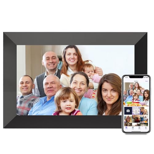 Uhale Digital Picture Frame, 10.1-inch High Definition Touch Screen, 16GB Memory, Digital Photo Frame with Automatic Rotat...
