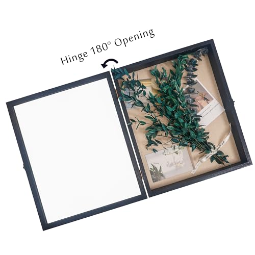 Hodeframe Graduation Shadow Box Frame 13x16, Large Graduation Frames with Glass Window, Metal Lock, Memory Box for Graduat...