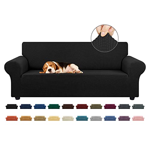 KEKUOU Stretch Sofa Cover Slipcover ，Couch Covers for 3 Cushion Couch Sofa pet Friendly (78"-94") Furniture Protector Sofa...