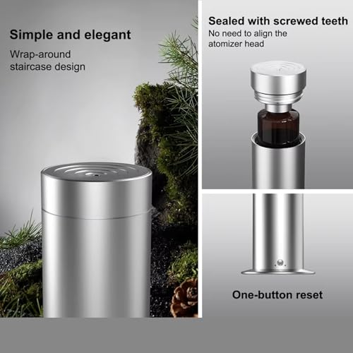 Electric Waterless Essential Oil Diffuser Starter Kit - Covers Up to 1000 Sq Ft - Essential Oil Diffuser for Large Rooms -...