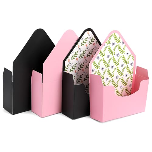 Cedilis Set of 20 Envelope Gift Box, Flower Boxes for Arrangements, Paper Floral Bouquet Packaging Box, Florist Supplies f...