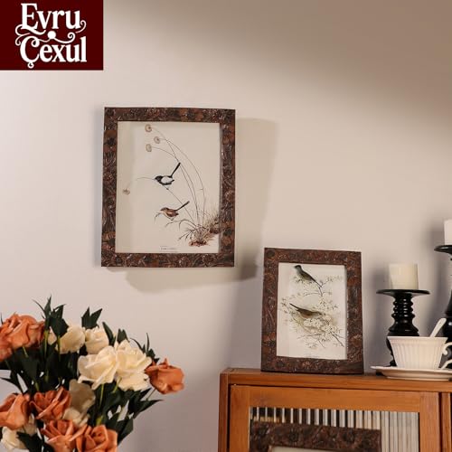 EvruCexul 8x10 Vintage Picture Frame - Antique 8x10 Picture Frame brown, Fancy 8 X10 Frames For Wall Hanging,Victorian Pho...