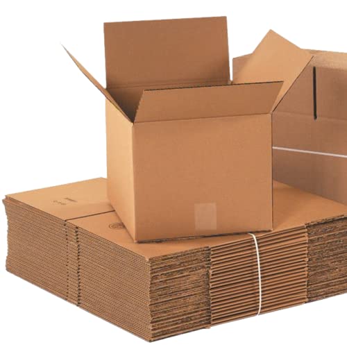 BOX USA Shipping Boxes Small 10"L x 10"W x 10"H 25-Pack, Cardboard Box for Shipping, Moving, Mailing, Packing, Packaging a...