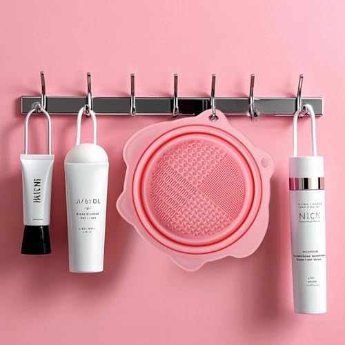 Vodolo Paint Brush Cleaner Mat,Foldable Silicone Paint Brush Cleaner Bowl,Portable Cleaning Tool for Paintbrush,Painting A...