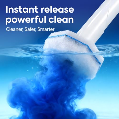 Clorytom 50 Count Toilet Wand Refills for Clorox, Premium Toilet Cleaner Refill Pads, Replacement Brush Heads Compatible W...