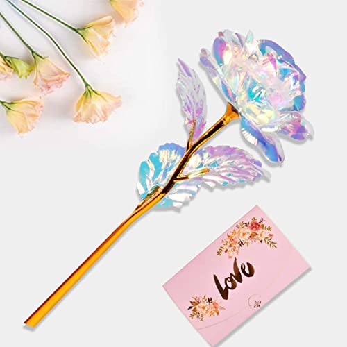Tmacker Mothers Day Mom Gifts for Women Grandma - Artificial Rose Flowers with Vase Birthday Gifts for Mom Wife Her Valent...