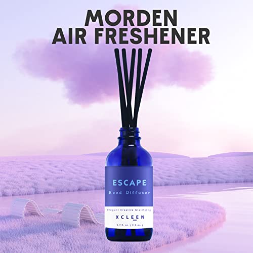 Xcleen Reed Diffusers Set, 3.7 Oz Scent Diffuser, 6 Reed Diffuser Sticks, Home Fragrance Hyacinth, Peony & Citrus, Aromath...