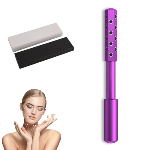 Ice Roller for Face, Germanium Stone Faceroller for Up Lifting and Skin Care, Beauty Sculptor Roller, Uplifting Face Massa...