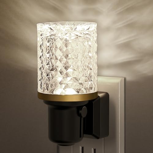 JandCase LED Night Light, Dimmable Night Lights Plug into Wall, Modern Nightlight with Auto On Off Light Sensor, 5000K Day...