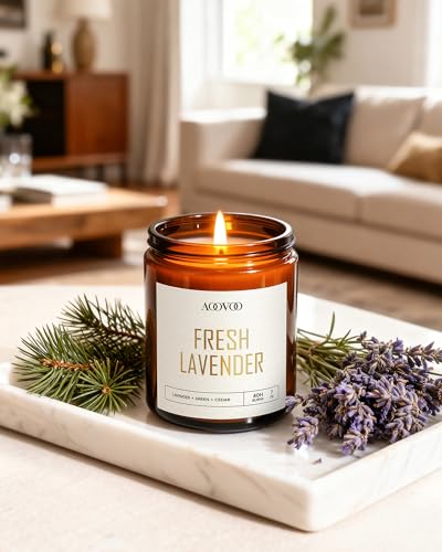 AOOVOO Candles Set - 6PC Scented Candles, Soy Candle, Aromatherapy Candle, Soy Wax Candle, Candle for Home Scented, Lavend...