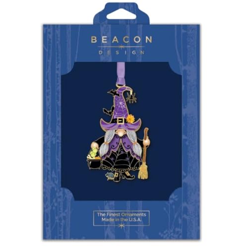 Beacon Design Witch Gnome Hanging Ornaments - Halloween Tree Ornament, 100% Brass Witching Hour Keepsake Gift, Spooky and ...