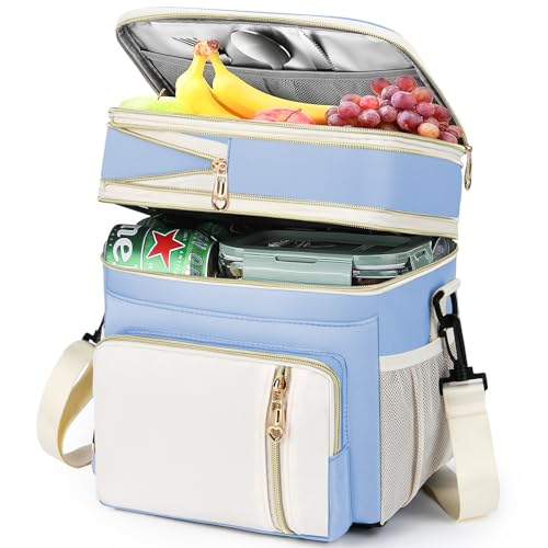 BAGNN Lunch Box & Lunch Bag for Women, Large Insulated Adult Lunch Box Leakproof Lunchbox Cooler Bag for Work Picnic Beac...