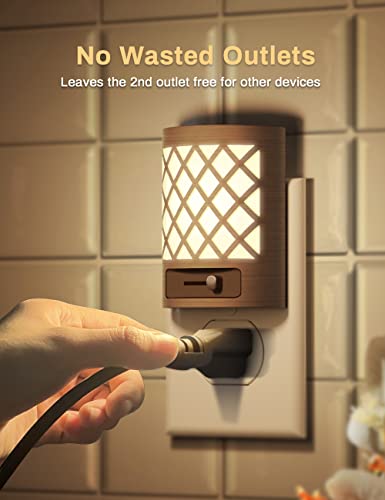 DORESshop Night Light, Night Lights Plug Into Wall [2 Pack], Plug in Night Light, Nightlight, Dusk to Dawn Sensor, Adjusta...