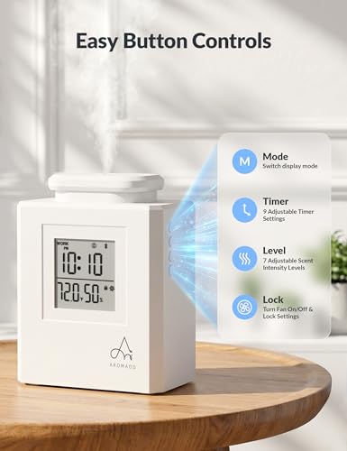 Aromadd U4 Smart HVAC Scent Diffuser for Home – 3000 Sq Ft Waterless Essential Oil Diffuser with Cold Air Tech, Whole Hous...