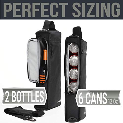 Athletico Golf Cooler Bag - Soft Sided Insulated Cooler Holds a 6 Pack of Cans or Two Wine Bottles