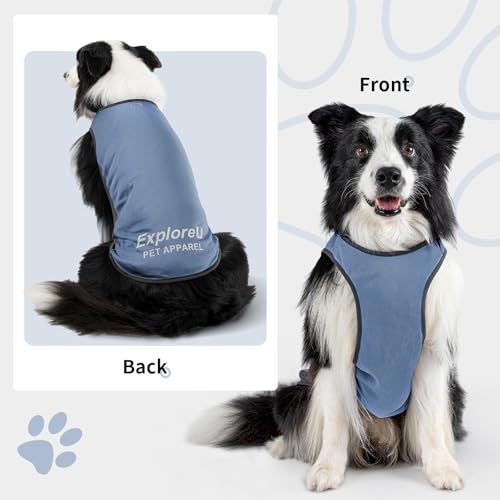 ExploreU Dog Shirt, Cooling Vest Lightweight Breathable, Dog T-Shirts All-Season UV Protection Pet Clothes Quick Dry Soft ...