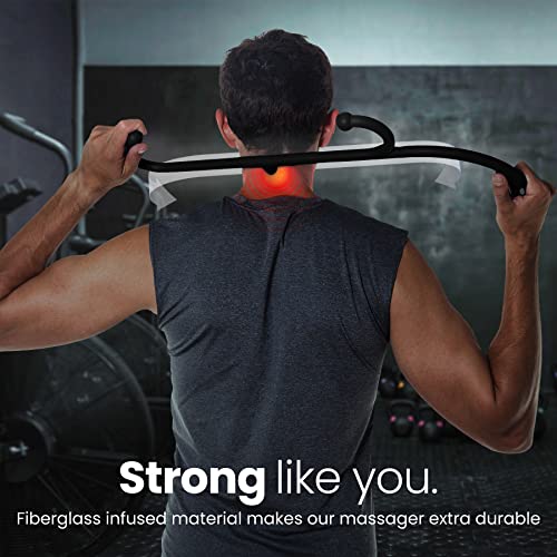 LiBa Back and Neck Massager - Trigger Point Massage Tools for Pain Relief and Manual Massage Hook Therapy Handheld Back Ne...