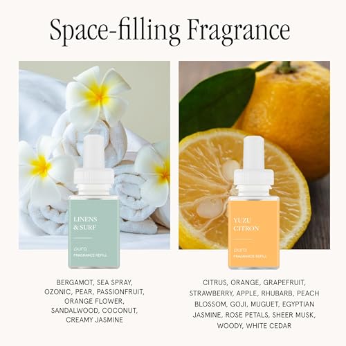 Pura Smart Home Fragrance Device Starter Set - Pura 4 - Scent Diffuser for Home - Includes Fragrance Aroma Diffuser - Squa...