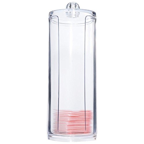 Kamay's Transparent Cotton Ball Pad Swabs Make Up Pads Dispenser Holder Organizer Container with lid Multifunction Acrylic...