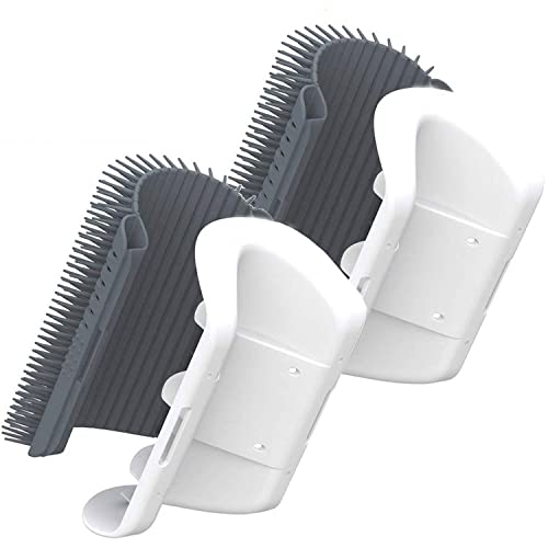 3.0 Softer Cat Self Groomer with Catnip, Dog Cat Corner Groomer,Wall Corner Scratcher Comb,Grooming Massage Brush, Perfect...