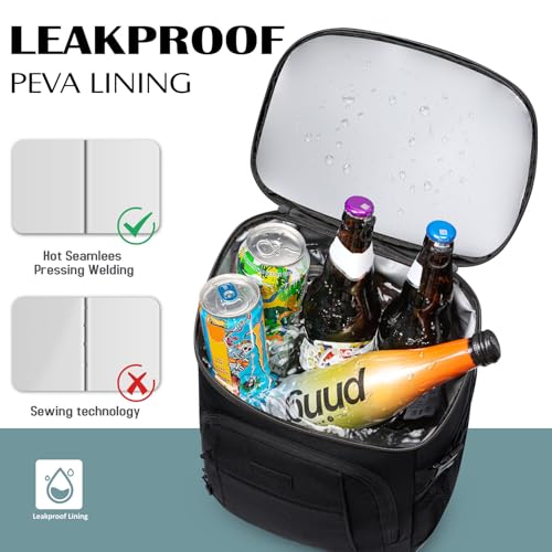 Tuwubi Cooler Backpack 35/42 Cans, Backpack Coolers Insulated Leak Proof for Men Women, Waterproof Soft Sided Lunch Campin...